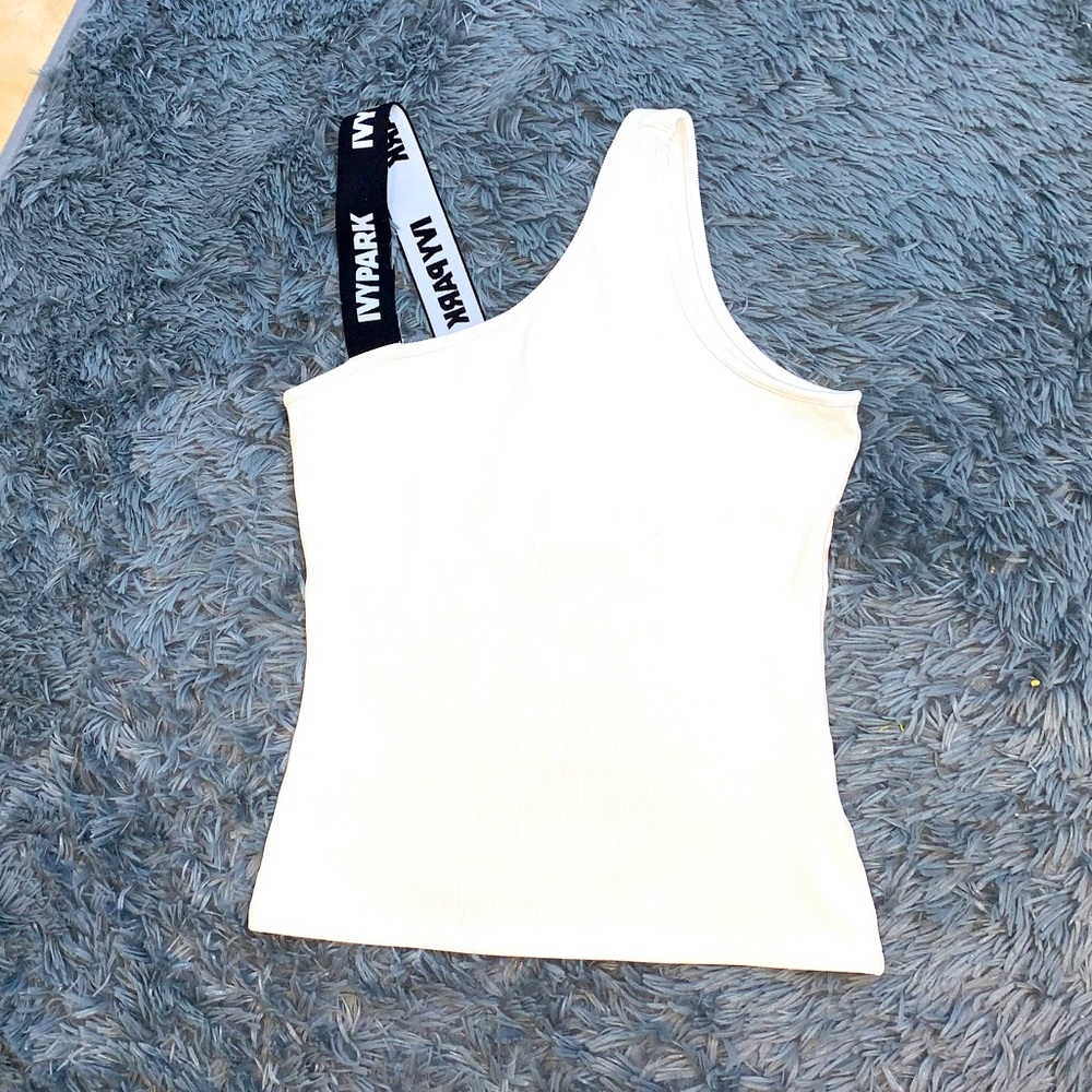 Ivy Park Ribbed One Shoulder Top XS